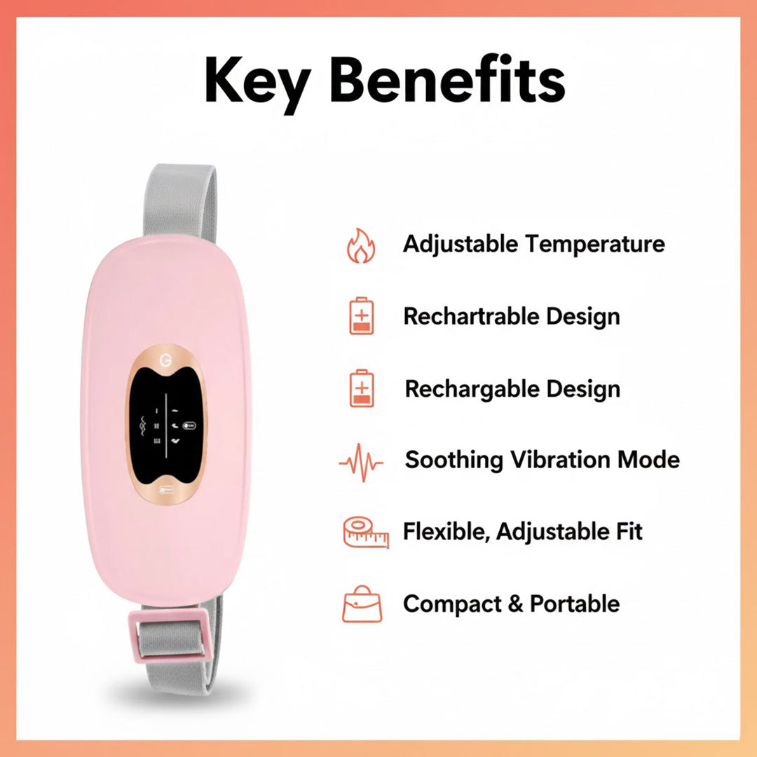 Heat Belt - Flexibly adjustable temperature for ultimate comfort