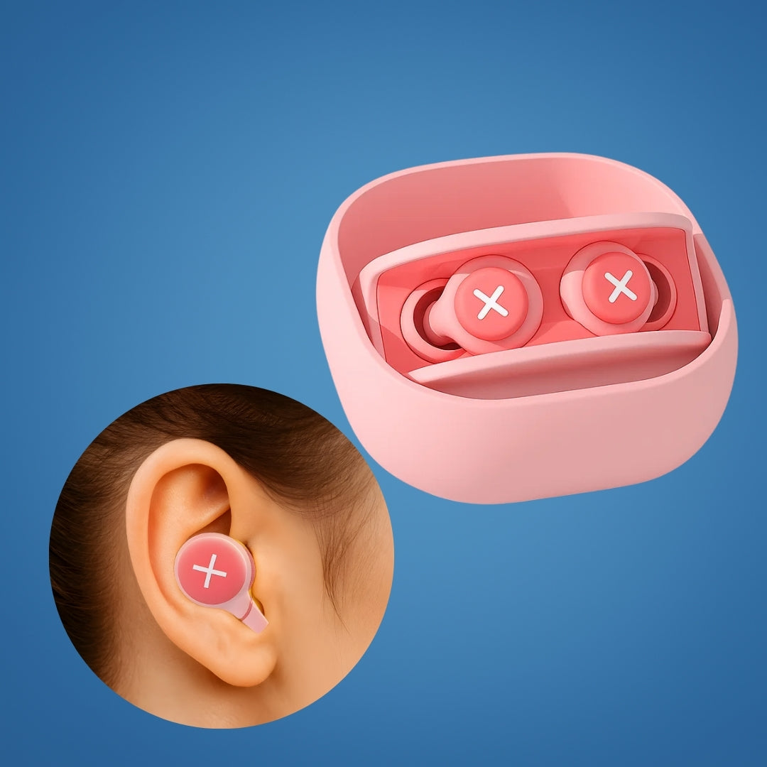 Snore Blocker & City Noise Protection – Soft Silicone Comfort – Reusable & Hygienic – Ideal for Side Sleepers & Travel