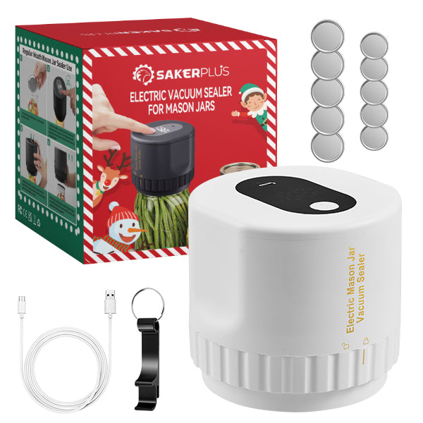 Electric vacuum sealer for canning jars