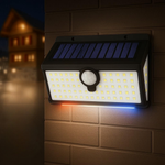 Solar-Powered Wall Lamp with Motion Sensor – Weatherproof Garden Lighting