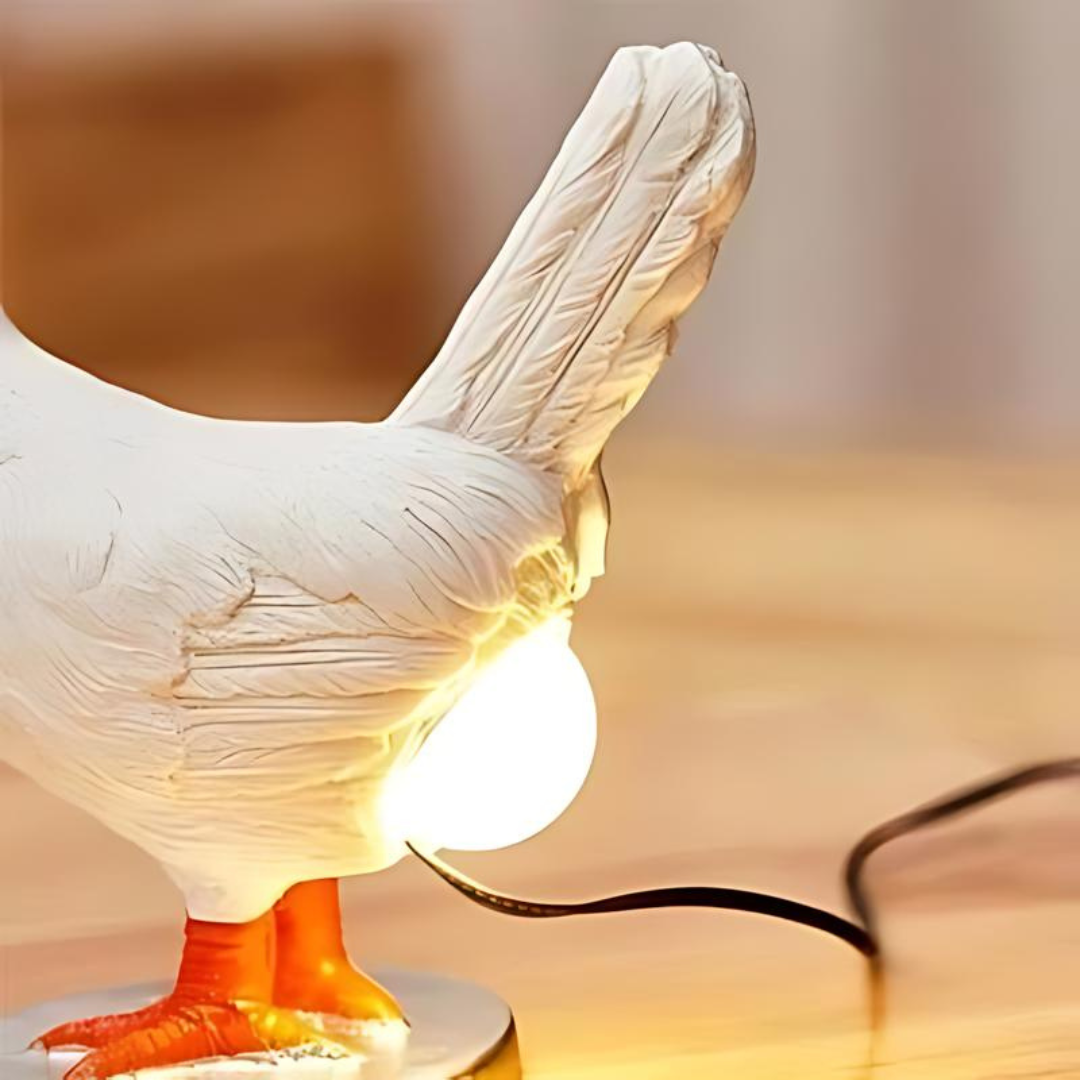 Hübsche Hühnerlampe – Lustige Tischdeko mit Behaglichem Licht