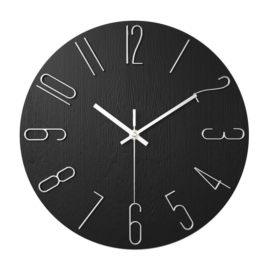 Modern and Silent Wall Clock for Living Room - Elegant Clock