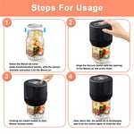Electric vacuum sealer for canning jars
