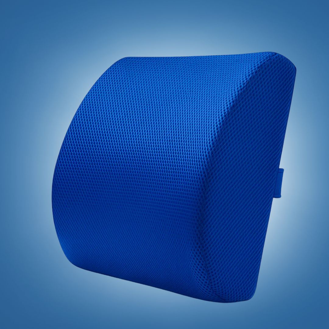 ComfortPlus | Ergonomic Car Lumbar Support Pillow - Memory Foam - Breathable for Commuters and Long Drives