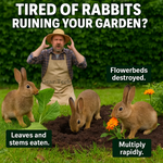 Solar-powered Ultrasound Rabbit Repellent with Flashing Light – Effective Protection for Your Garden