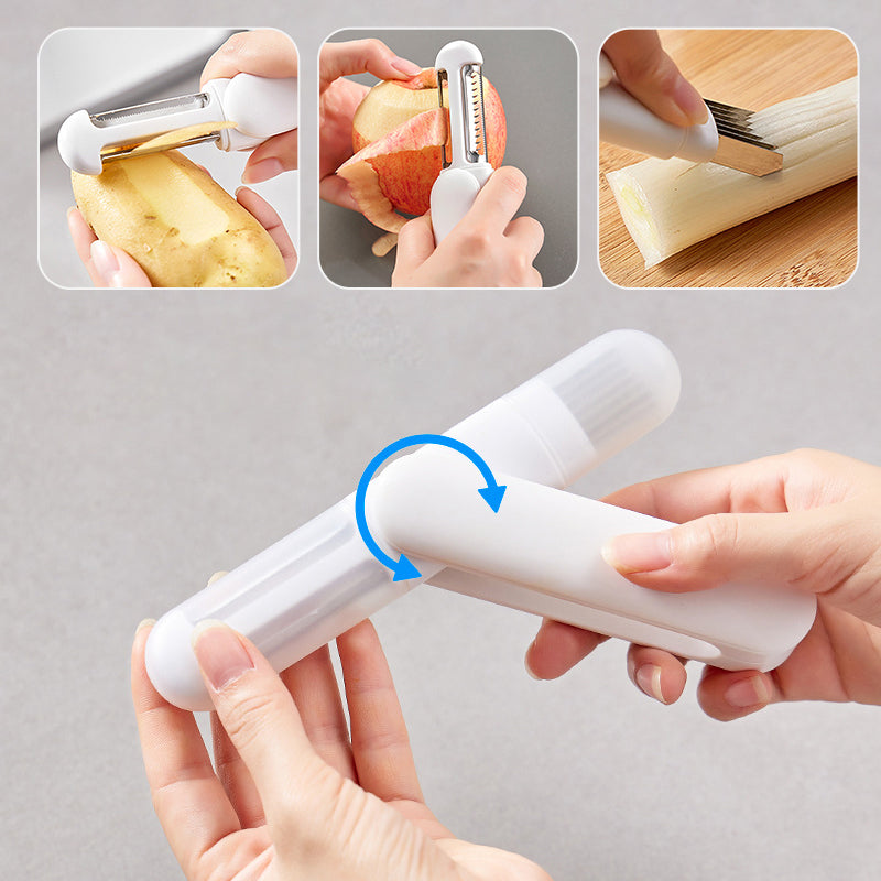 3-in-1 Multifunktionaler Drehschäler
