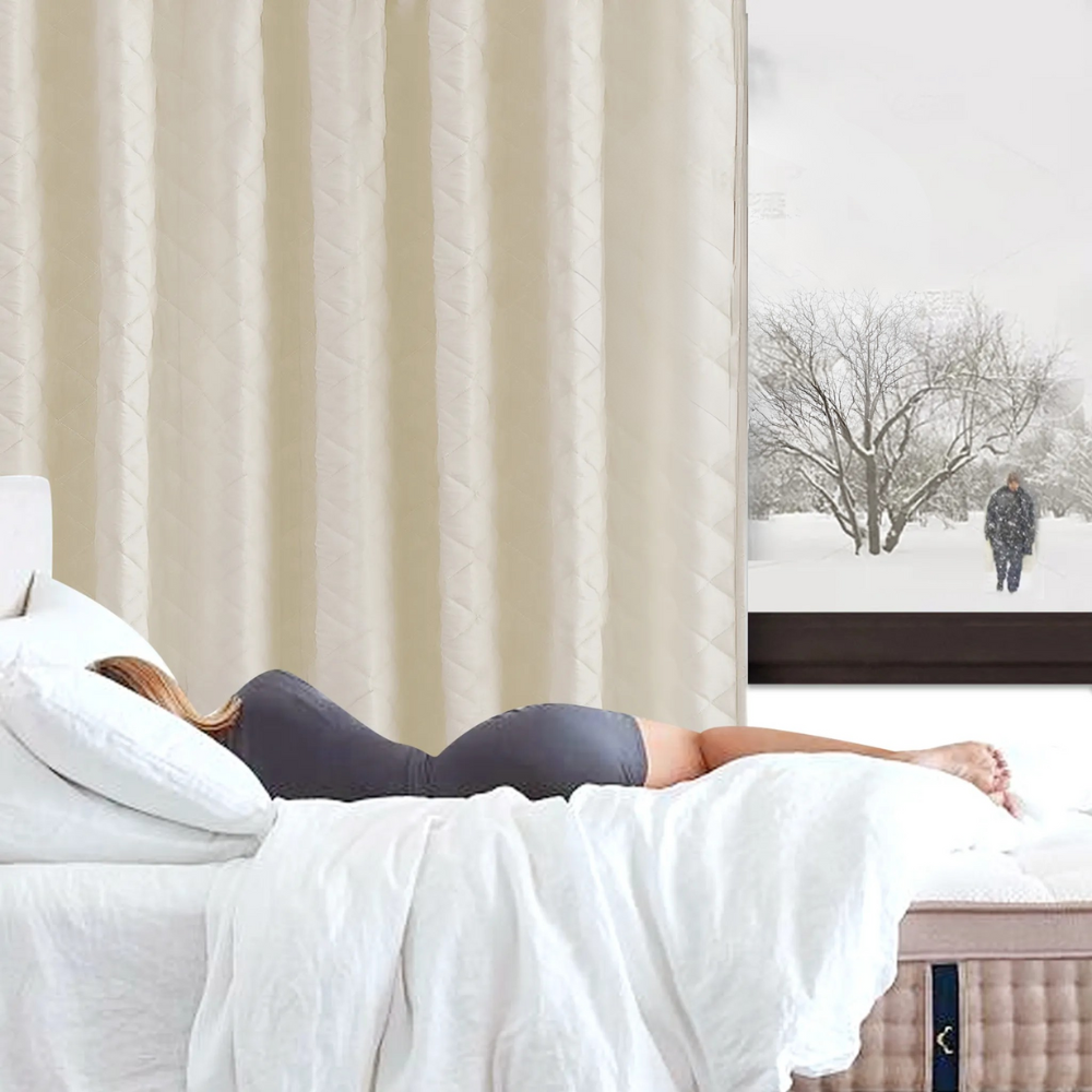 Verdunkelungsvorhänge mit Wärmeisolierung für das Schlafzimmer