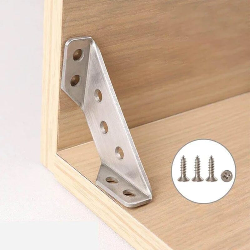 Stable stainless steel furniture corner connectors for perfect support