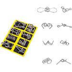 Set aus Metall-Puzzle-Ringen