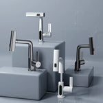 Elegant Kitchen Faucet with Pull-Out Spray Head and Temperature Display