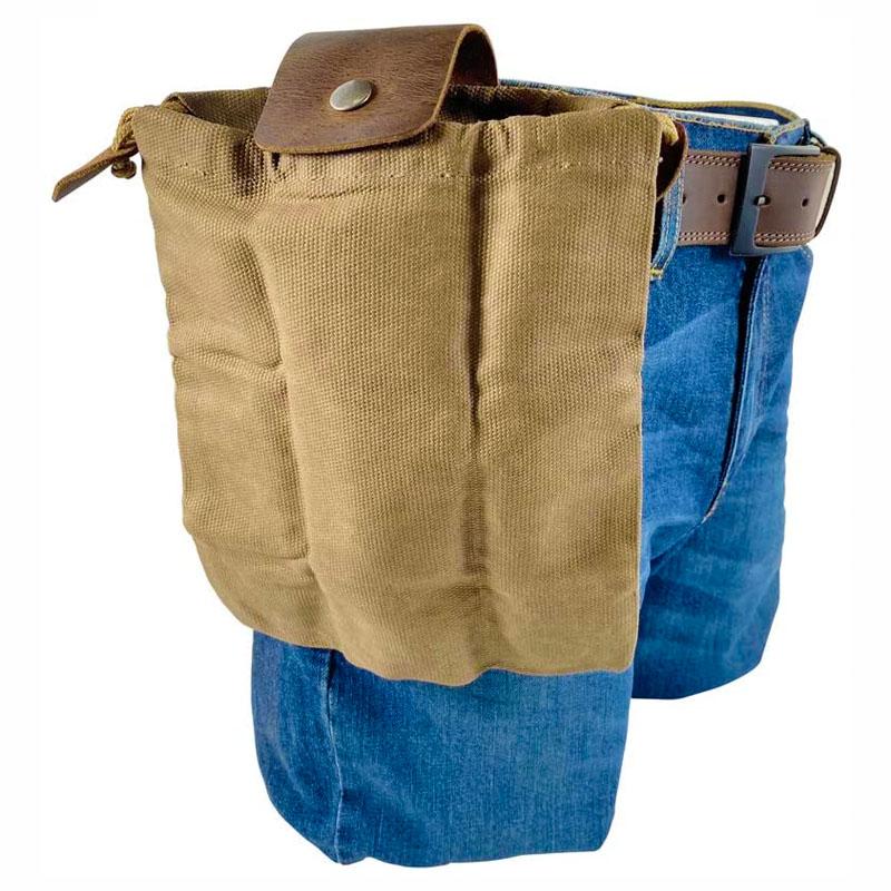 Leder- und Canvas-Bushcraft-Tasche