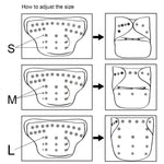 Cloth diaper for babies with snaps and removable insert