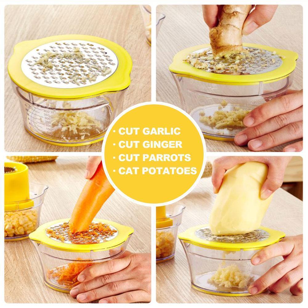Maiskornentferner mit Messbecher und Reibe | CornEase