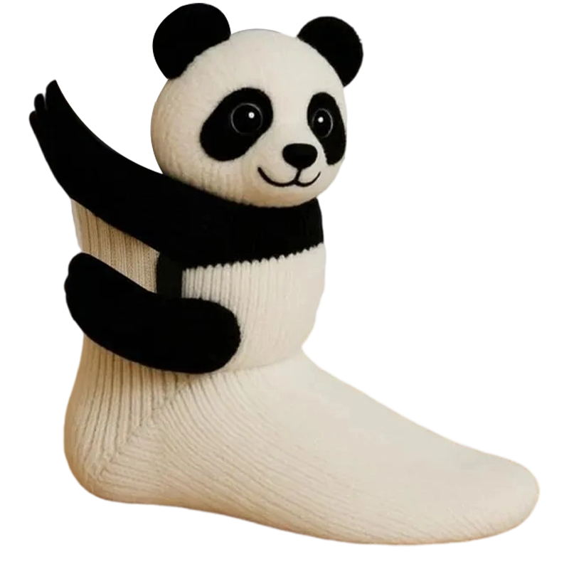 Non-slip house socks with a comfortable grip