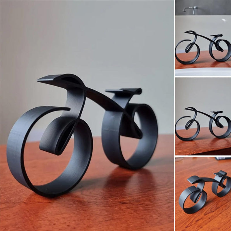 Elegante Fahrradskulptur aus Metall für dein Zuhause