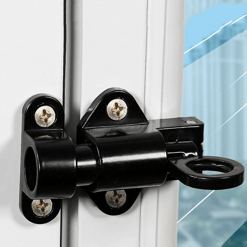 Spring mechanism for automatic aluminum window locking