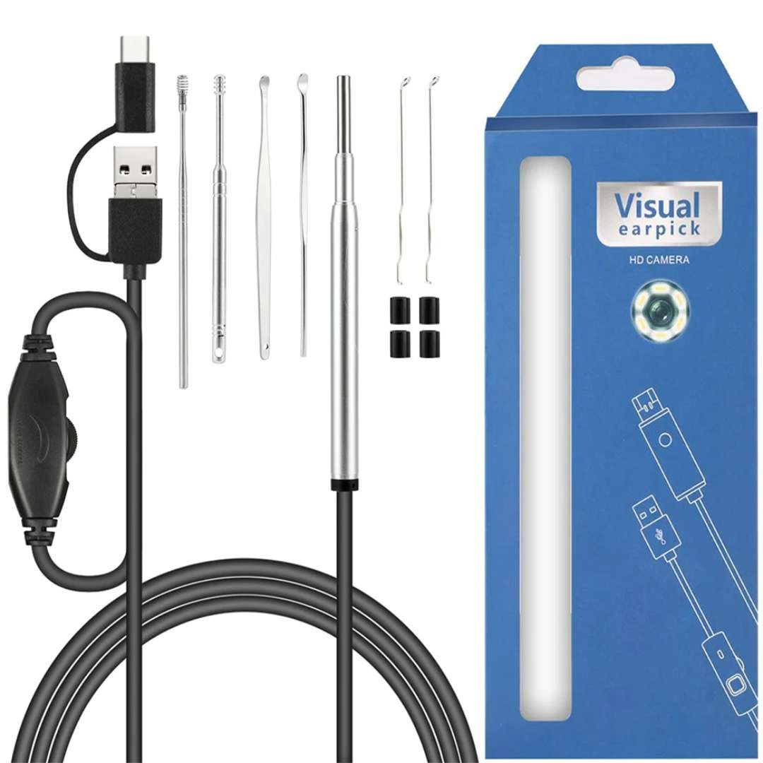 Otoscope for Professional Inspection – HD Monitoring – Capture Images & Videos – Removes Earwax & Foreign Objects