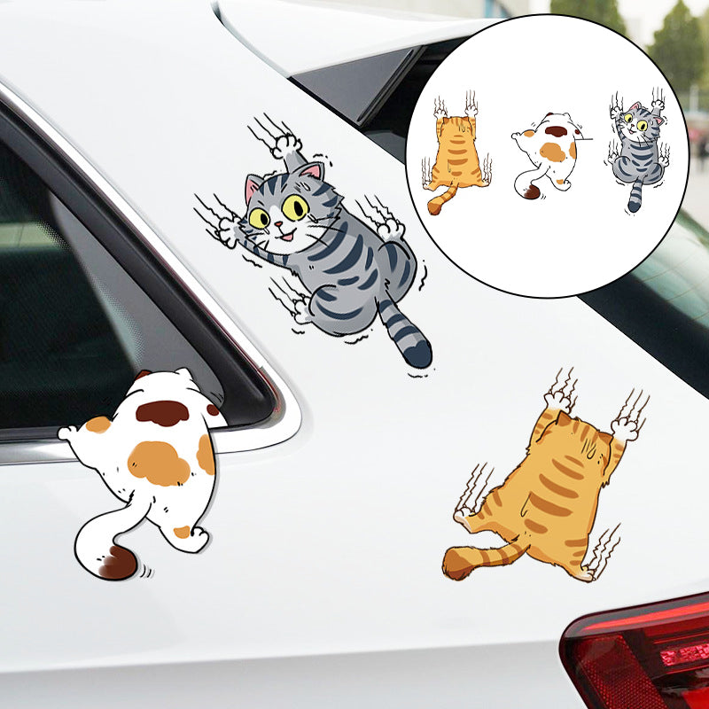 Cute Cat Comic Car Stickers