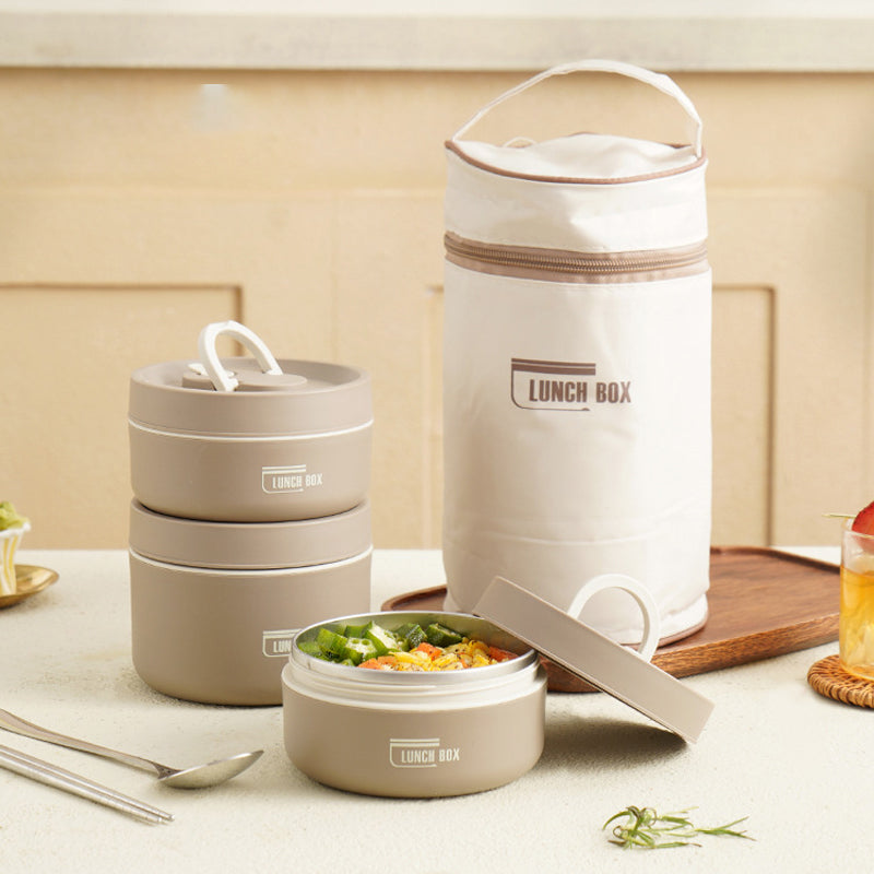 Isolierte Edelstahl-Lunchbox für frische Mahlzeiten unterwegs