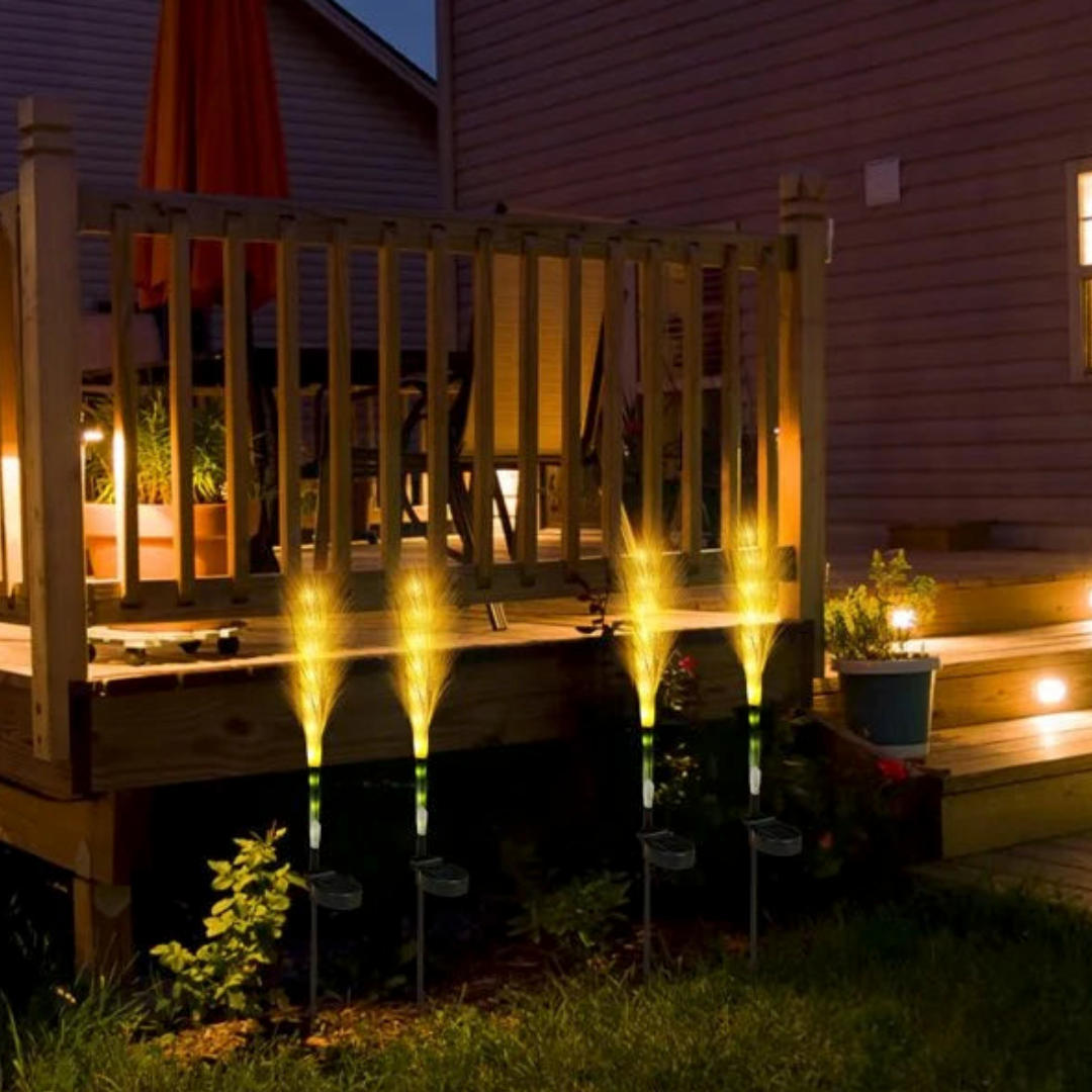 Elegant Solar Fiber Optic Lights for Your Garden