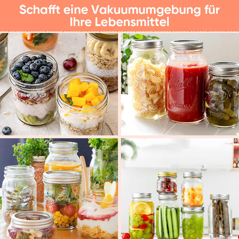 Electric vacuum sealer for canning jars