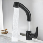 Eleganter Wasserhahn mit flexiblem Auslauf für Ihr Bad
