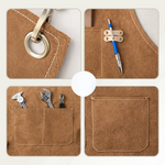 Robuster Canvas-Schürze mit Kreuzträgern und vielseitigen Taschen