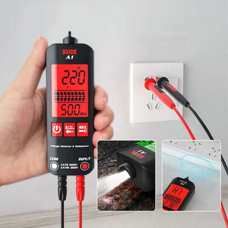 Fully automatic digital multimeter with anti-burn function