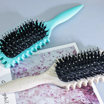 Hair Straightening Brush for Defined Curls