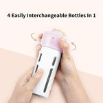 4-in-1 Travel Dispenser for Lotion, Shampoo, and Gel