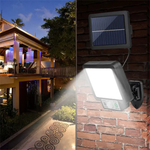 Solar-Powered Outdoor Light with Motion Sensor – 72 COB LEDs, Remote Control, Weatherproof Garden Lighting