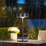 Kabellose Solar-Tischleuchte mit Dimmer und 3 Lichtfarben