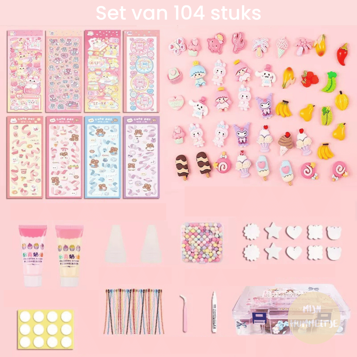 Craft set with 3D stickers