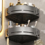 Aluminum Shower Caddy Corner Shelf – Adhesive, No Drilling