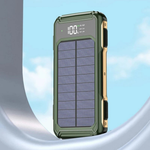 Powerful Solar Power Bank with 4-in-1 Cable and Emergency Light