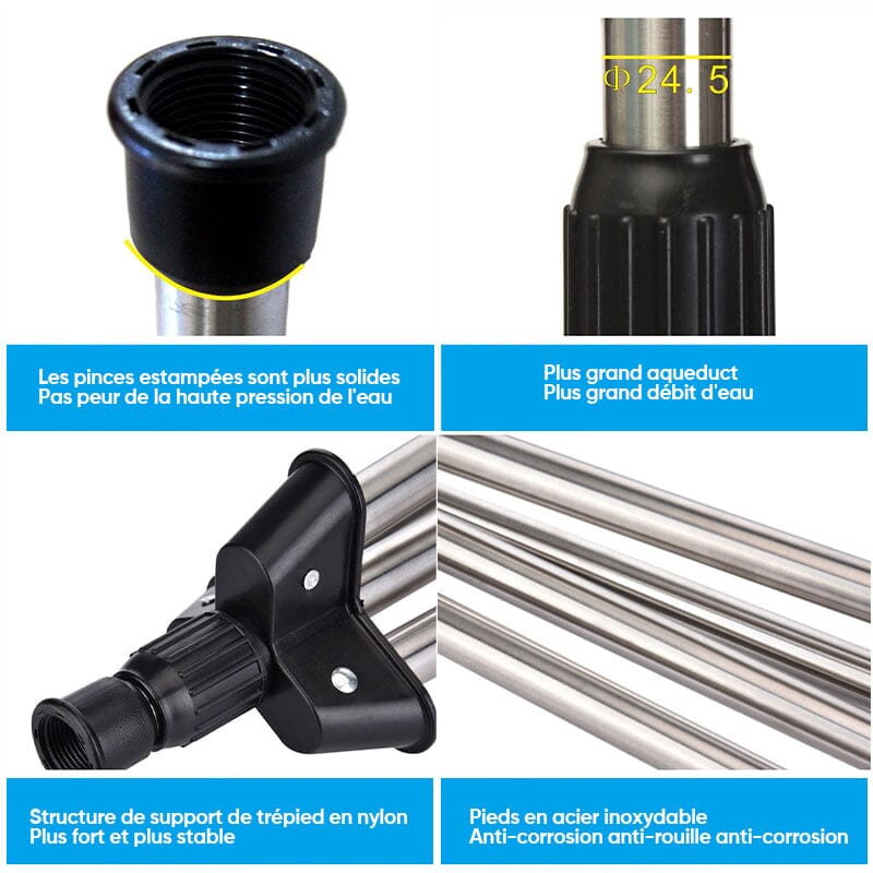 Tripod with rotation compensation