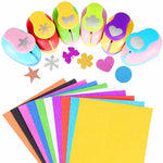 Paper punches with 15 unique designs made of durable plastic