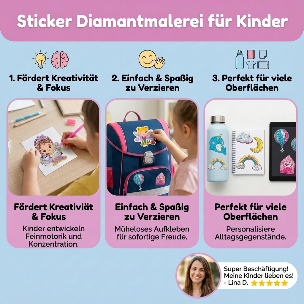 Diamond Painting Stickers for Kids