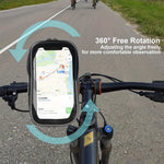 Waterproof Smartphone Holder for Bicycle and Motorcycle – 360° Rotatable, Suitable for 4.5–6.4 Inch
