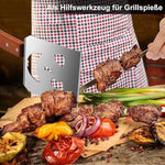 GrillKünstler 7-in-1 Multifunktionaler Grillhelfer aus Edelstahl