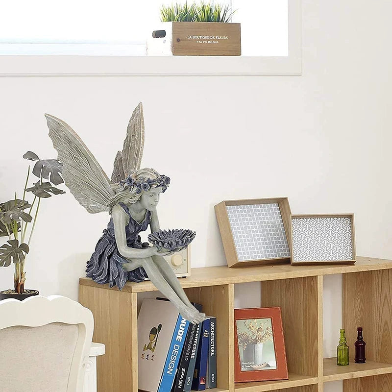 Zauberhafte Elfenstatue für Garten und Wohnräume