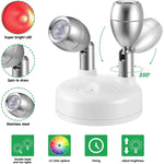 SmartLight Duo | Set of 2 Wireless LED Lights with Remote Control | RGB Color Change & Timer | Flexible for Creative Accents