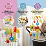 Toy Rattle for Home and On-the-Go – 3-in-1 Caterpillar Design