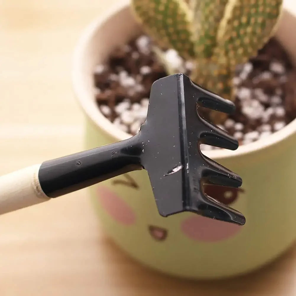 PflanzenHeld Mini-Gartenwerkzeugset | 3-teiliges Set | Ergonomische Schaufel & Rechen | Robust und langlebig