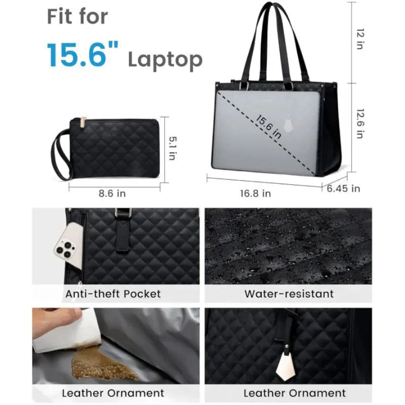 Komfortable 2-in-1 Tasche für Laptop und Mahlzeiten