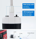 Portable USB Showers with Pump – Refreshment Anywhere