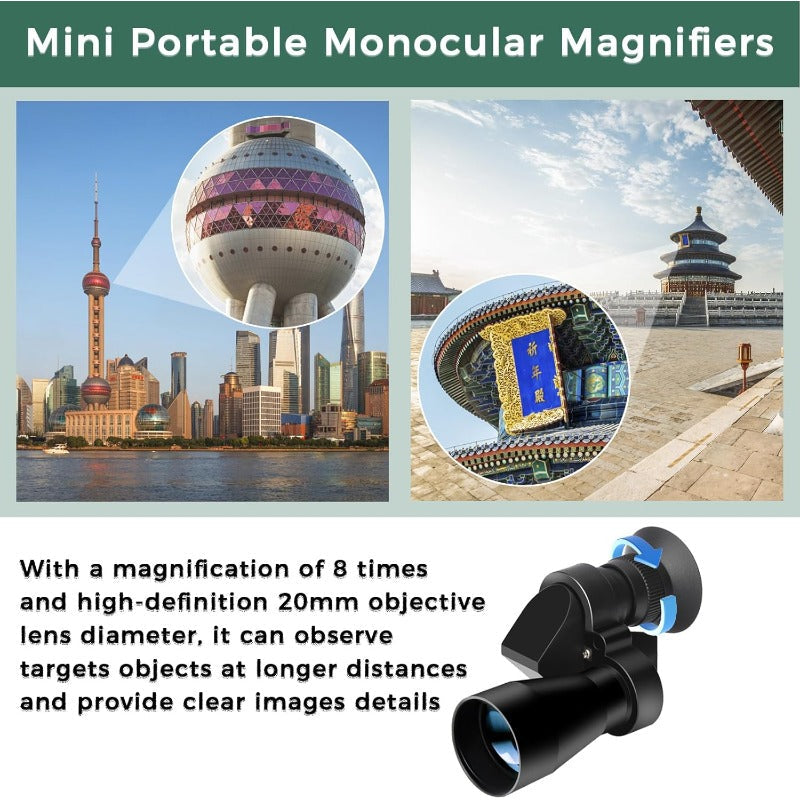 Handy 8x20 Pocket Monocular