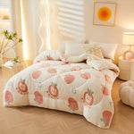 Schlafkomfort Decke Blütenzauber | Weich & Pflegeleicht | Elegantes Design