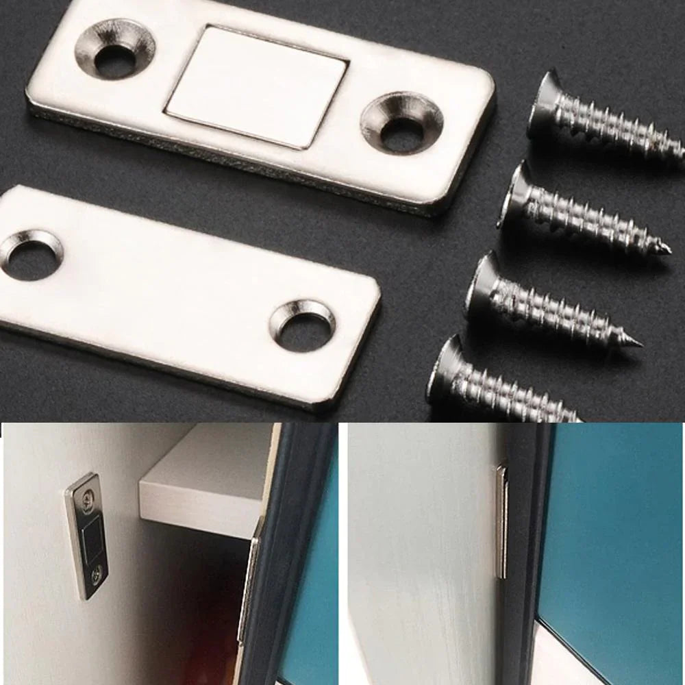 2 Stück Magnetische Türschließer für unauffällige Montage