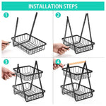 Two-Tier Metal Fruit Basket